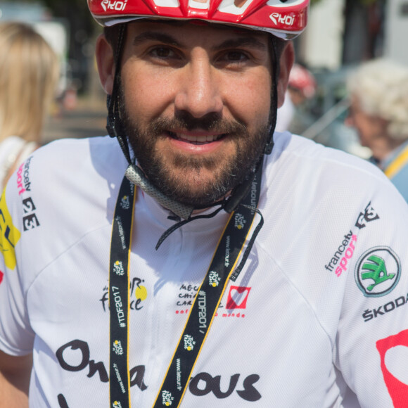 Exclusif - Laurent Ournac - Préparatifs avant départ dans le cadre de l'étape du coeur 2017 au profit de l'association "Mécénat Chirurgie Cardiaque" au stade Orange Vélodrome à Marseille, le 22 juillet 2017. © CVS/Bestimage