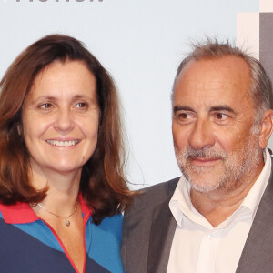 Pascale Pouzadoux et son mari Antoine Dulery - Photocall de la série "Laetitia" lors de la 21ème édition du Festival de la Fiction TV de la Rochelle. Le 13 septembre 2019 © Patrick Bernard / Bestimage