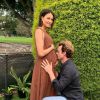 Luke Cook et Kara Wilson attendent leur premier enfant à deux, un petit garçon. Le 13 juin 2020.