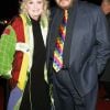 John Rhys-Davies et sa femme - Première du film "Le seigneur des anneaux" à Los Angeles. Le 17 décembre 2001.