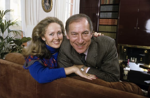 Archives - En France, Roger Borniche et sa femme Michèle le 14 mars 1986. © Jean Lenoir via Bestimage