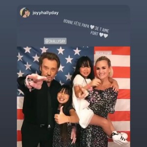 Joy Hallyday célèbre la fête des Pères sur Instagram, le 21 juin 2020.