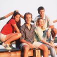 Joshua Jackson, Michelle Williams, James Van Der Beek et Katie Holmes, les héros de la série Dawson (Dawson's Creek), en 1998.