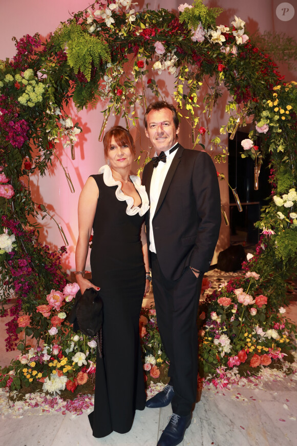 Jean-Luc Reichmann et sa femme Nathalie - Gala du 75ème Grand Prix de Monaco le 28 mai 2017. © Claudia Albuquerque/Bestimage