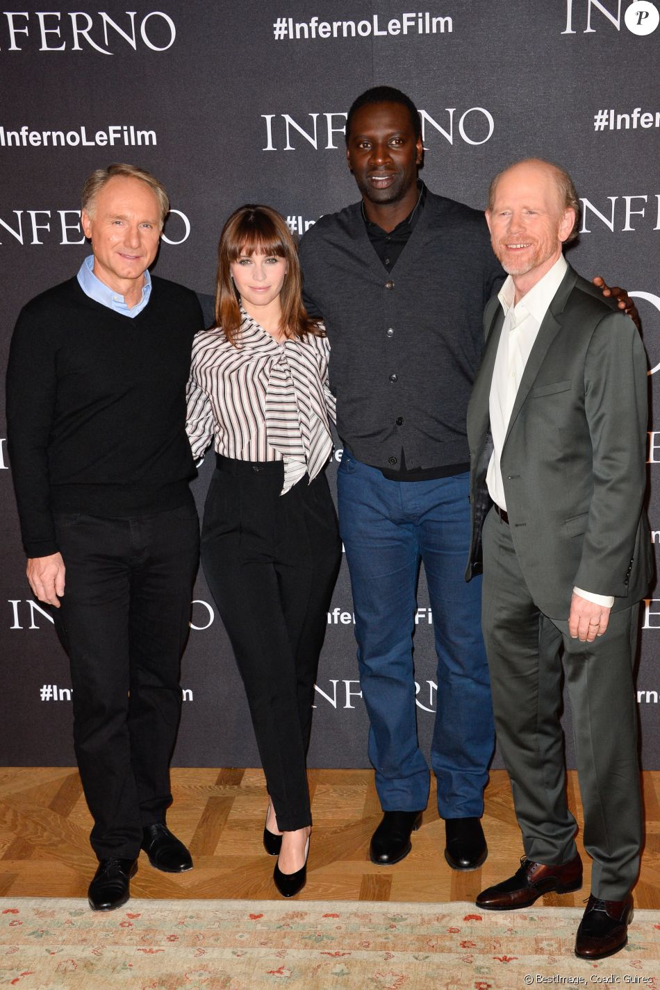 Dan Brown, Felicity Jones, Omar Sy et Ron Howard ...