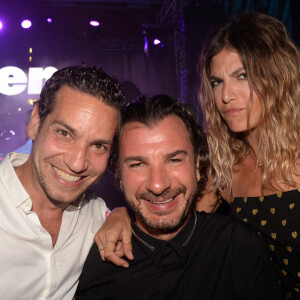 Exclusif - Benjamin Morgaine, Michaël Youn et son ex-compagne Isabelle Funaro - Soirée de la Summer Party des 50 ans du Byblos et des Caves du Roy à Saint-Tropez le 23 juillet 2017. © Rachid Bellak/Bestimage