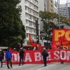 Manifestation contre le président Jair Bolsonaro et sa politique contre le coronavirus. Sao Paulo, le 28 juin 2020.