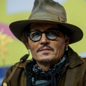 Johnny Depp pour la présentation du film "Minamata" (conférence et photocall) au 70e Festival international du film de Berlin, La Berlinale 2020, à Berlin le 21 Février 2020.