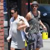 Exclusif - Naya Rivera, enceinte et son mari Ryan Dorsey sont allés faire des courses dans une quincaillerie à Los Angeles le 20 juin 2015