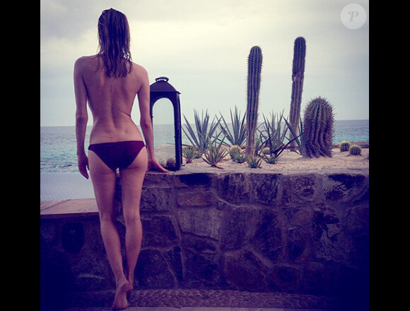 Diane Kruger postant un cliché le 11 mai 2015 sur Instagram, en vacances au Mexique