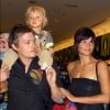 Helena Christensen, Norman Reedus et leur fils Mingus à New York, le 30 mai 2002.