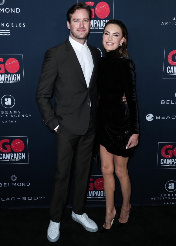 Armie Hammer et Elizabeth Chambers au 13e gala annuel "GO Campaign" à la NeueHouse Hollywood à Los Angeles, le 16 novembre 2019.