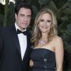 John Travolta et sa femme Kelly Preston - Soirée "Puerto Azul Experience" lors du 67ème festival de Cannes le 21 mai 2014.