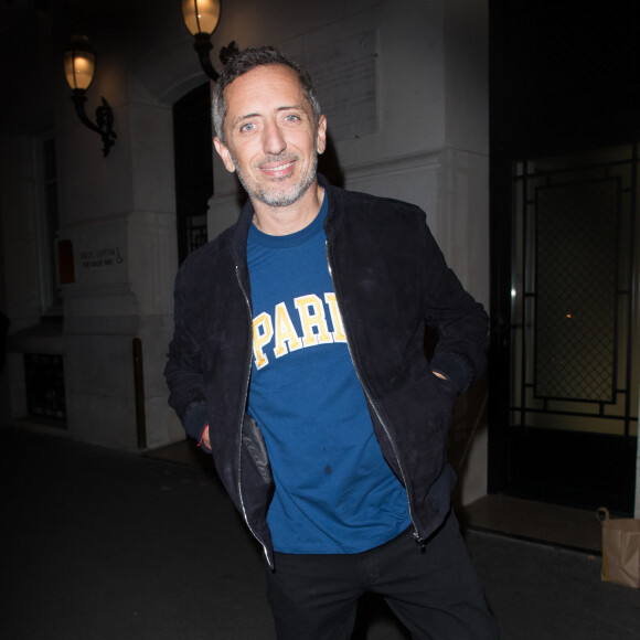 Exclusif - Gad Elmaleh - Arrivées et sorties au Lutetia "Pop Up" club où Cindy Bruna célèbre ses 25 ans, Paris le 28 septembre 2019. © Perusseau - Da Silva / Bestimage