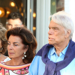 Bernard Tapie et sa femme Dominique à Saint-Tropez. Le 15 juillet 2020.