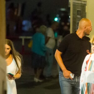 Bernard Tapie et sa femme Dominique sont allés diner au restaurant "Le Girelier" à Saint-Tropez. Le 15 juillet 2020.