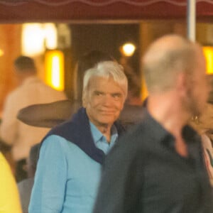 Bernard Tapie et sa femme Dominique sont allés diner au restaurant "Le Girelier" à Saint-Tropez. Le 15 juillet 2020.