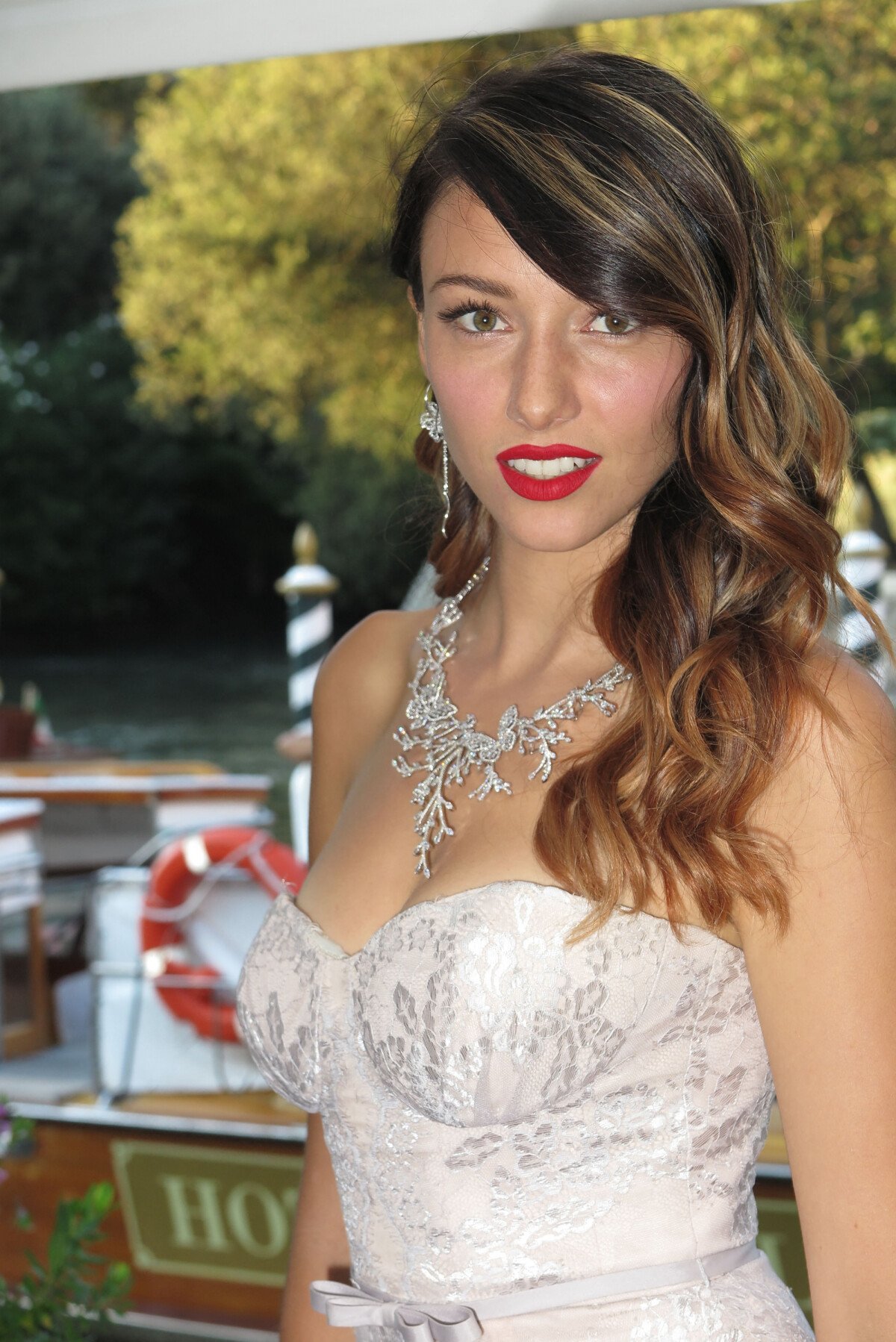 Photo : Exclusif - Delphine Wespiser, animatrice et Miss France 2012 va  assister à la première du film About Endlessness le 3 septembre 2019 au  76ème festival du film de Venise, la