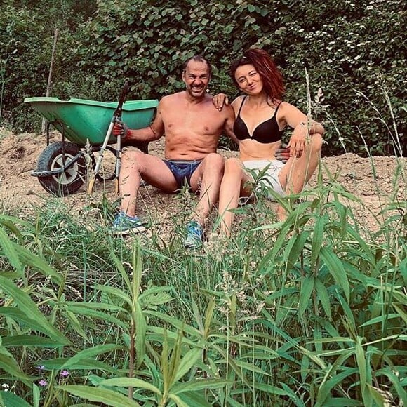 Delphine Wespiser et Roger, le 20 mai 2020, sur Instagram