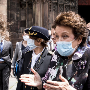 Roselyne Bachelot, ministre de la culture, est en visite à Strasbourg le 10 juillet 2020. ©Elyxandro Cegarra / Bestimage