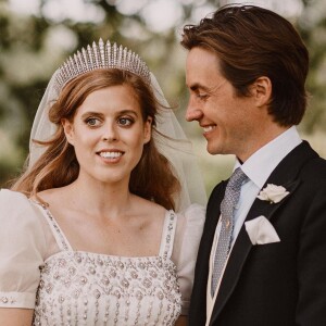 Mariage de la princesse Beatrice et Edoardo Mapelli Mozzi à Windsor, le 17 juillet 2020.