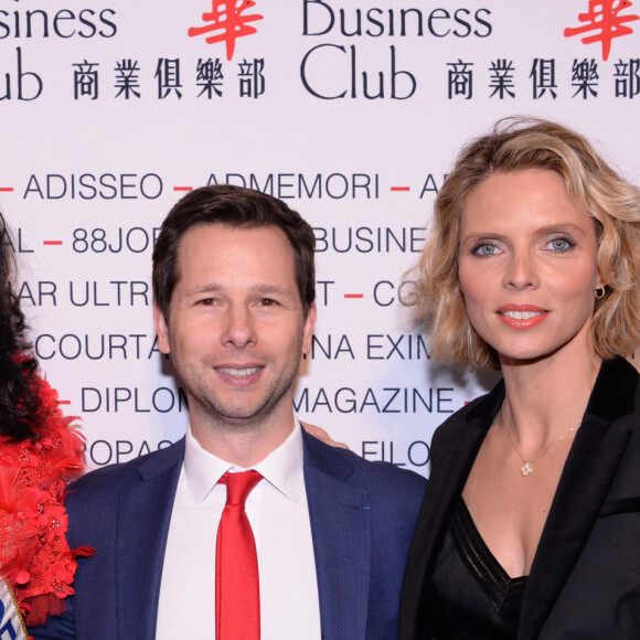 Clémence Botino (Miss France 2020), Harold Parisot (président du Chinese Business) et Sylvie Tellier (Miss France 2002 et présidente du comité Miss France) lors du déjeuner d'affaires "Edition Spéciale Femmes" de la 5e édition du Chinese Business Club à l'occasion de la journée internationales des droits des femmes au Pavillon Cambon Potel et Chabot, à Paris, France, le 9 mars 2020. © Rachid Bellak/Bestimage