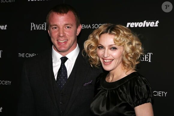 Madonna et Guy Ritchie à New York, le 2 décembre 2007.
