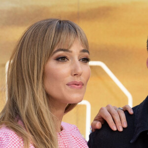 Guy Ritchie et sa femme Jacqui Ainsley - Avant-première du film "Once Upon a Time in Hollywood" au Odeon Leicester Square à Londres, le 30 juillet 2019.