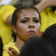 Isabele da Silva (Femme de Thiago Silva) - Célébrités dans les tribunes lors du match de coupe du monde opposant le Brésil à la Serbie au stade Otkrytie à Moscou, Russie, le 27 juin 2018. Le brésil a gagné 2-0.