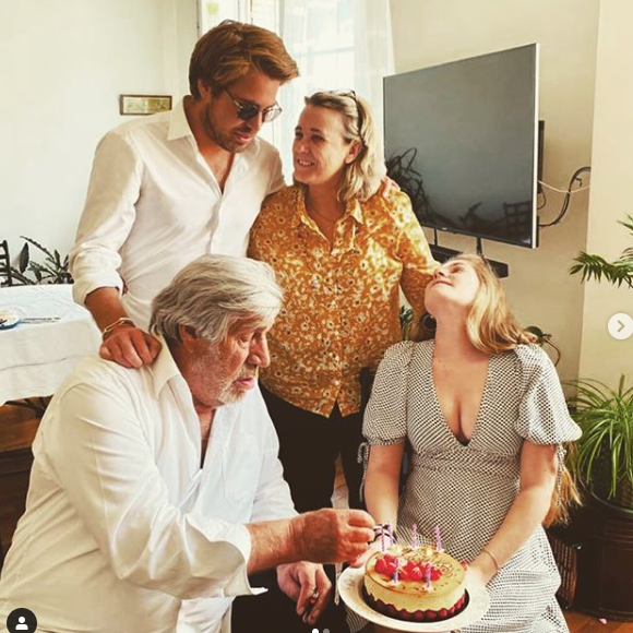 Jean-Pierre Castaldi et ses enfants Giovanni et Paola, nés de son mariage avec Corinne Champeval.