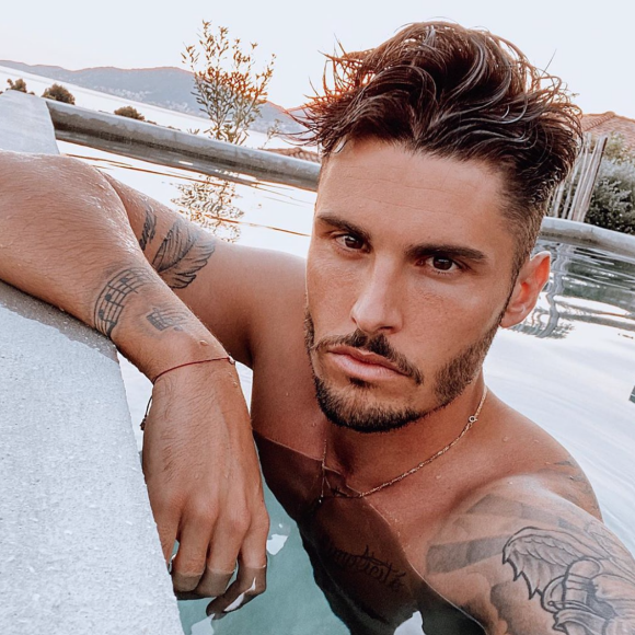 Baptiste Giabiconi en vacances en Corse. Juillet 2020.