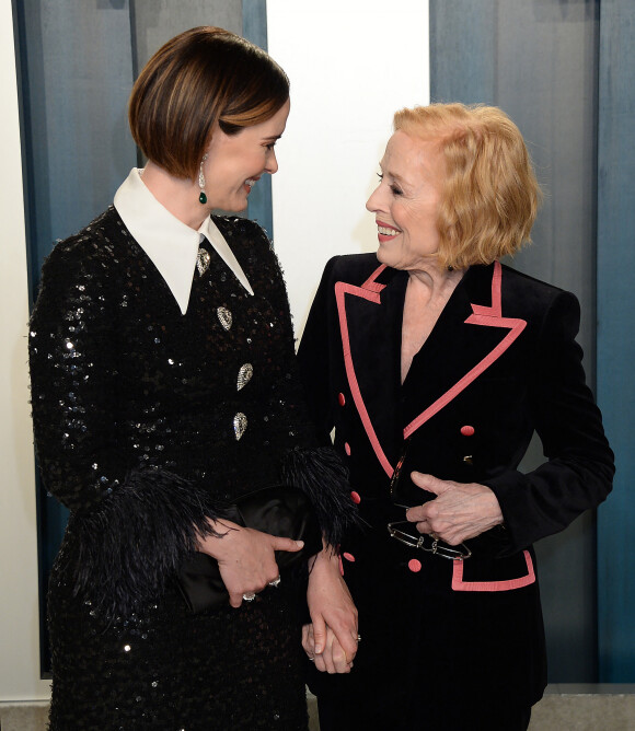 Sarah Paulson et sa compagne Holland Taylor - People à la soirée "Vanity Fair Oscar Party" après la 92ème cérémonie des Oscars 2020 au Wallis Annenberg Center for the Performing Arts à Los Angeles, le 9 février 2020.