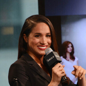 Meghan Markle en mars 2016, en promo pour la série Suits chez AOL à New York.