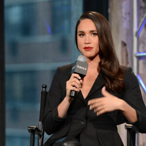 Meghan Markle en mars 2016, en promo pour la série Suits chez AOL à New York.