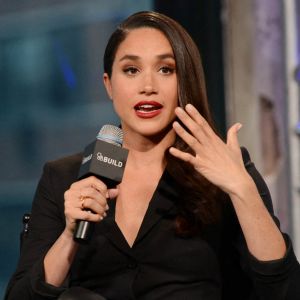 Meghan Markle en mars 2016, en promo pour la série Suits chez AOL à New York.