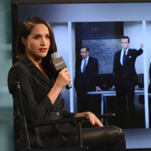 Meghan Markle en mars 2016, en promo pour la série Suits chez AOL à New York.