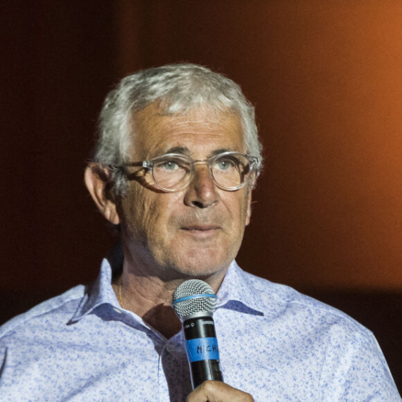 Exclusif - Michel Boujenah dans le spectacle "Pierre Palmade joue ses sketches" sur la scène du théâtre de Verdure lors de la 36ème édition du Festival de Ramatuelle. Le 4 août 2020. © Cyril Bruneau / Festival de Ramatuelle / Bestimage