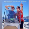 Ophélie Meunier et son mari Mathieu Verge en vacances à Marseille avec Amir - Instagram, 7 août 2020