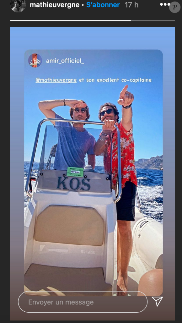 Ophélie Meunier et son mari Mathieu Verge en vacances à Marseille avec Amir - Instagram, 7 août 2020