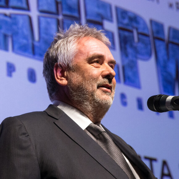 Luc Besson lors de la première de "Valerian et la Cité des Mille Planètes" à Moscou, le 27 juillet 2017.