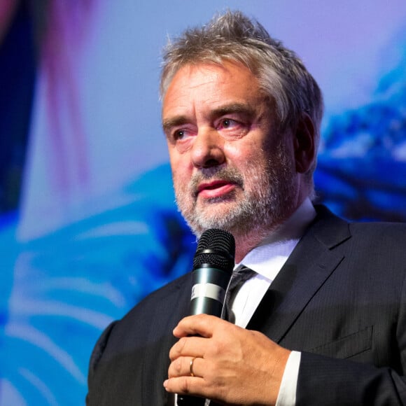 Luc Besson lors de la première de "Valerian et la Cité des Mille Planètes" à Moscou, le 27 juillet 2017. 