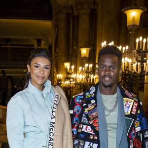 Black M (Black Mesrimes) et sa femme Léa Djadja - Les people au défilé Stella McCartney collection prêt-à-porter Automne/Hiver 2020-2021 lors de la Fashion Week à Paris (PFW), le 2 mars 2020. © Olivier Borde/Bestimage
