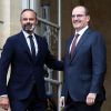 Passation de pouvoir à Matignon entre Edouard Philippe et Jean Castex, nouveau Premier ministre. Paris, le 3 juillet 2020. © Stéphane Lemouton / Bestimage