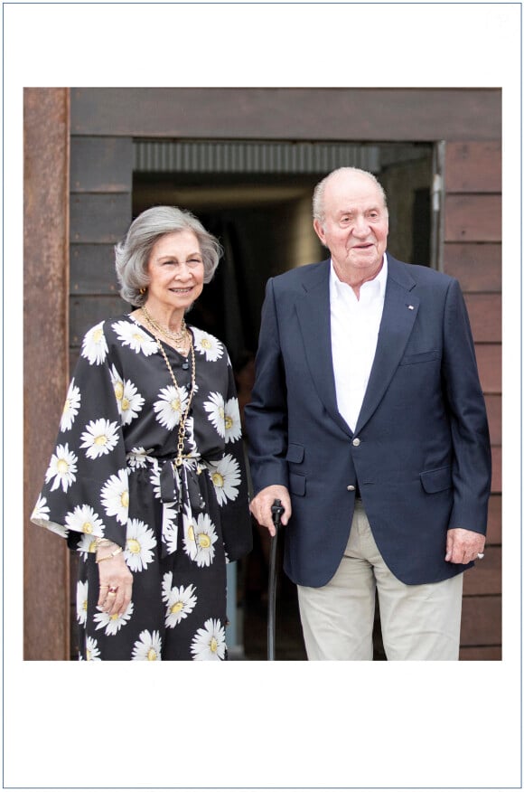Le roi Juan Carlos, la reine Sofia - Carte de voeux officielle de la couronne d'Espagne pour Noël 2019 et le nouvel an 2020 le 16 décembre 2019.
