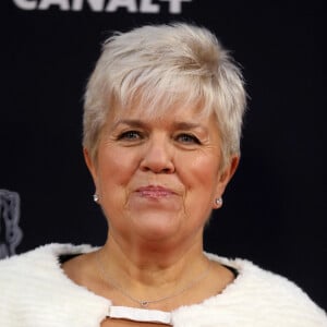 Mimie Mathy - Tournage de la série " Dix Pour Cent " lors de la 45ème cérémonie des César à la salle Pleyel à Paris, le 28 février 2020. © Dominique Jacovides/Olivier Borde/Bestimage