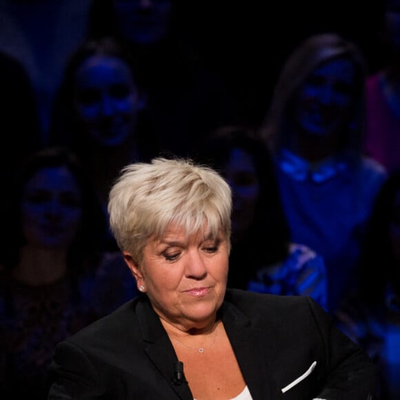 Exclusif - Mimie Mathy - Enregistrement de l'émission "La Boîte à secrets 4" à Paris, présentée par F.Bollaert, et diffusée le 10 avril sur France 3. Le 23 janvier 2020 © Tiziano Da Silva / Bestimage