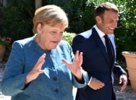Emmanuel Macron : Joyeuses retrouvailles avec Angela Merkel à Brégançon
