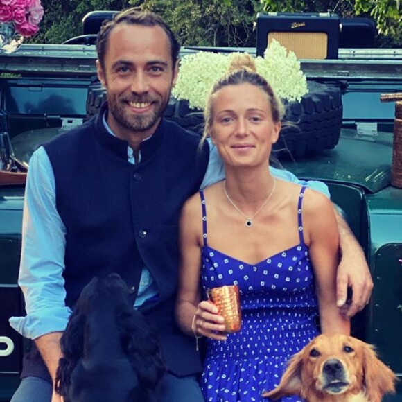 James Middleton et sa fiancée Alizée Thevenet sur Instagram, le 24 août 2020.