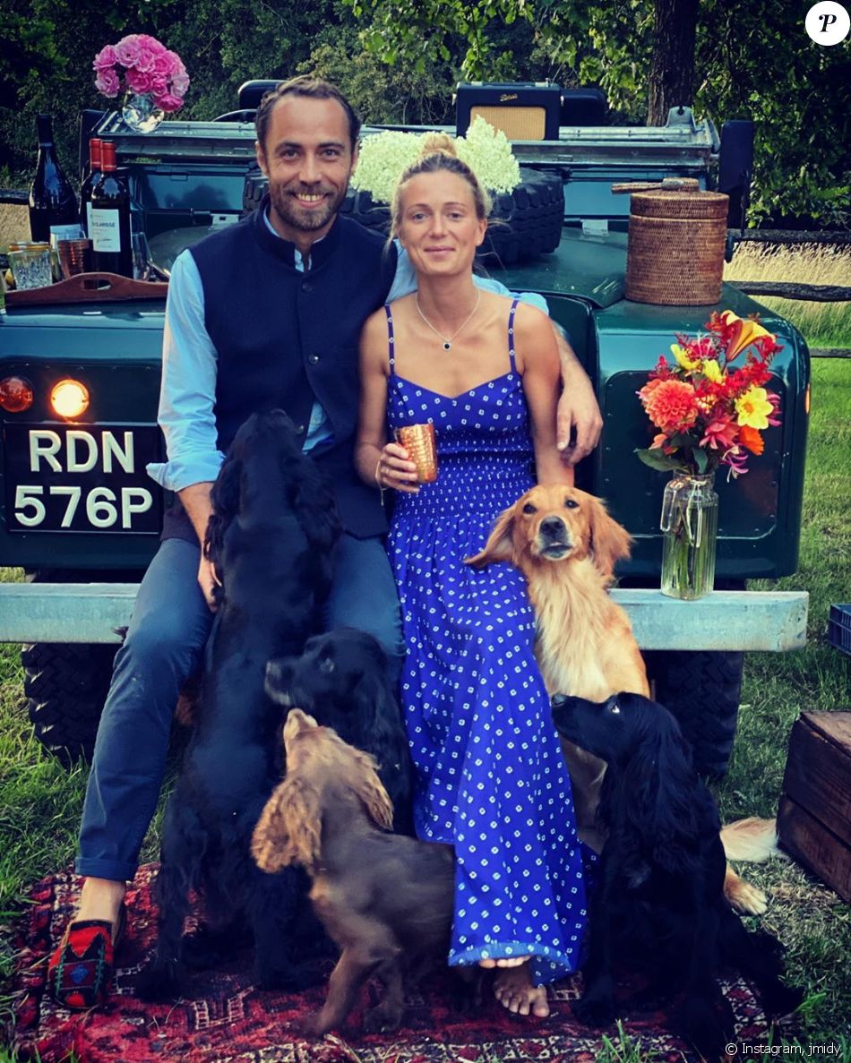 James Middleton et sa fiancée Alizée Thevenet sur Instagram, le 24 août 2020.