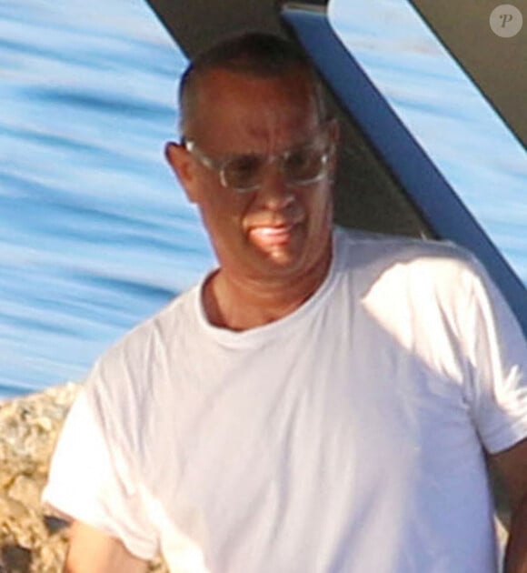 Tom Hanks et sa femme Rita Wilson profitent de jolies vacances ensoleillées sur un yacht sur l'île de Koufonissia en en Grèce, le 31 juillet 2020.